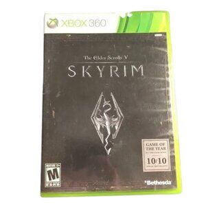 Xbox 360 The Elder Scrolls 5 Skyrim video game complete disc & manual